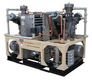 AC 11kw Oilless Low Pressure Piston Air Compressor With Tank For Mining 40 Bar