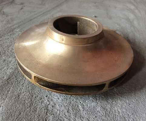Iron , brass water pump impeller sand casting marine pump impeller parts ISO9001