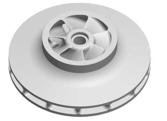 Pig iron,carbon steel silicon process casting closed impeller for water pump