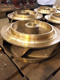Brass / copper alloy impellers in centrifugal pump , copper casting water pump parts