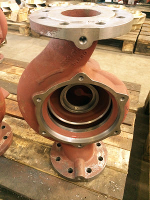 Cast iron vertical axis centrifugal pump housing aluminum alloy , hastelloy alloy