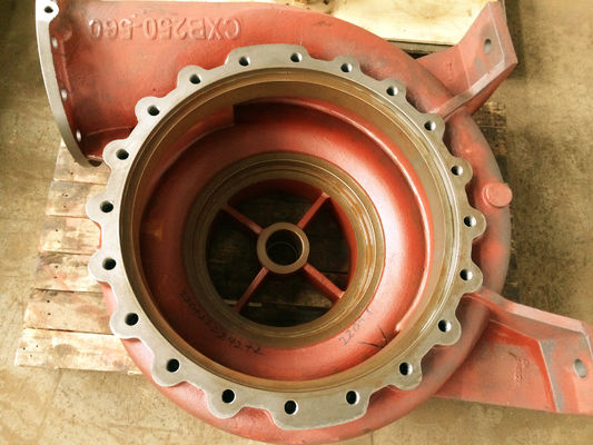 JIS , BS , DIN cast iron horizontal centrifugal pump housing machining parts