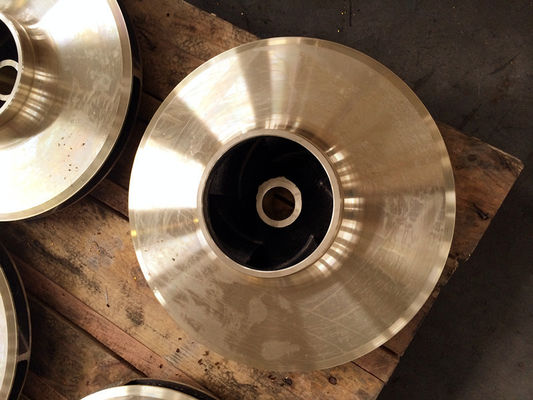 Silicon brass open vane wheel / water pump impeller solid work , resin sand casting